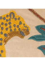 Creative Co-Op Cotton Velvet Flora Fauna Pillow 16x24