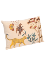 Creative Co-Op Cotton Velvet Flora Fauna Pillow 16x24