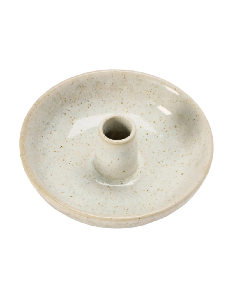 Creative Co-Op Stoneware Olive Dish Toothpick Holder