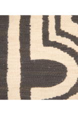 Creative Co-Op Cotton Slub Black and Ivory Pillow 14x24