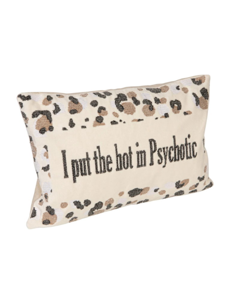 Creative Co-Op Hot Psychotic Cotton Pillow