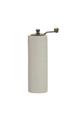 Creative Co-Op Stoneware Salt or Pepper Mill