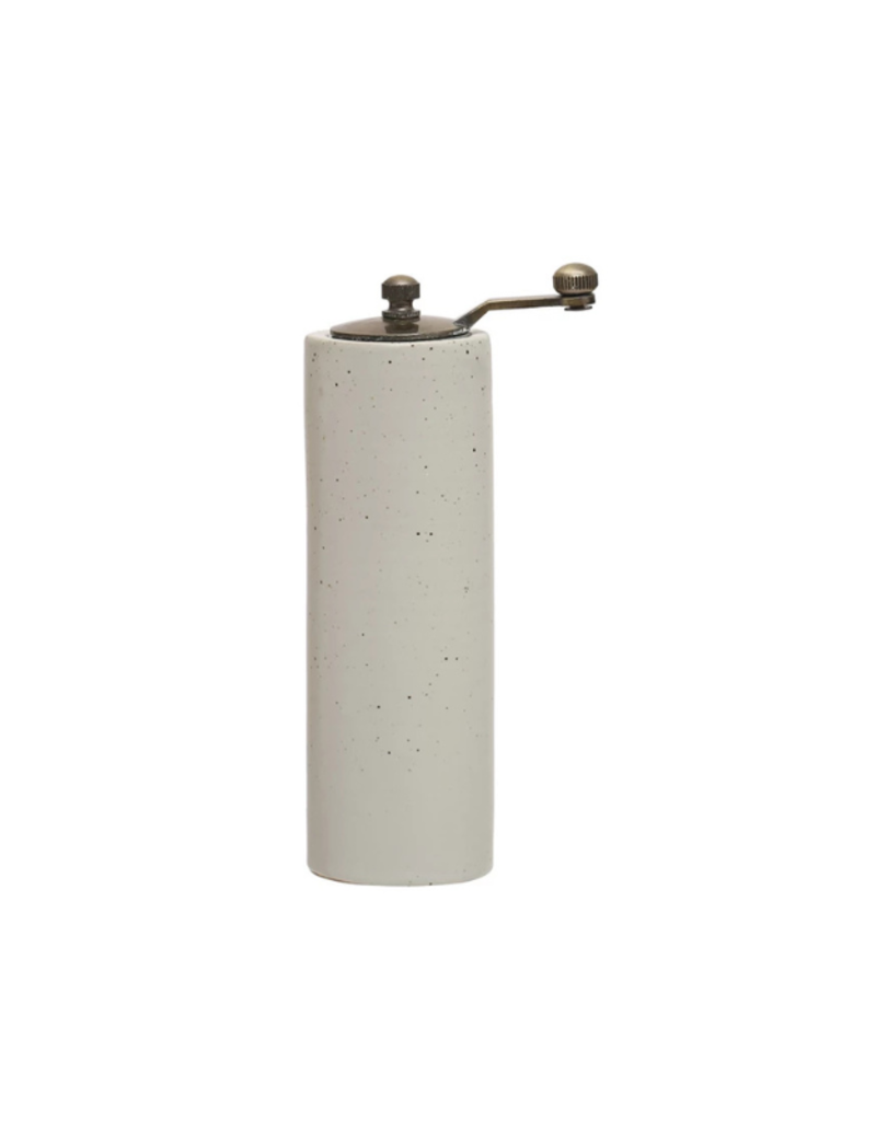 Creative Co-Op Stoneware Salt or Pepper Mill