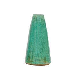 Creative Co-Op Crackled Terracotta Vase L Sea Green