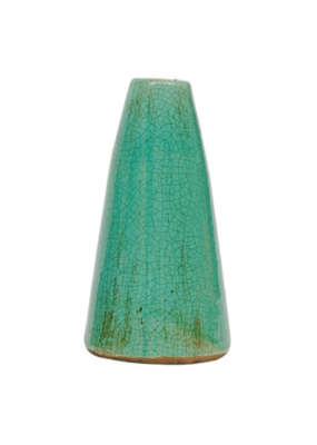 Creative Co-Op Crackled Terracotta Vase L Sea Green