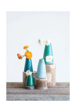 Creative Co-Op Crackled Terracotta Vase S Teal