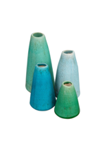 Creative Co-Op Crackled Terracotta Vase S Teal