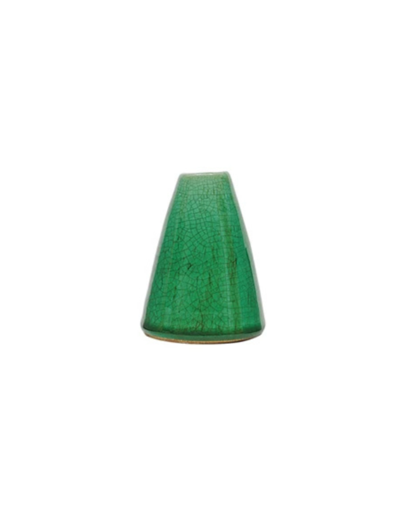 Creative Co-Op Crackled Terracotta Vase XS Green