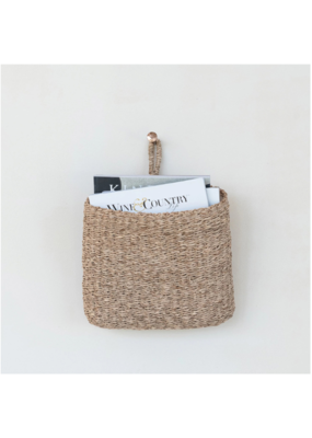 Creative Co-Op Seagrass Lined Wall Basket
