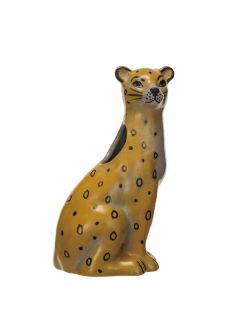 Creative Co-Op Leopard Vase