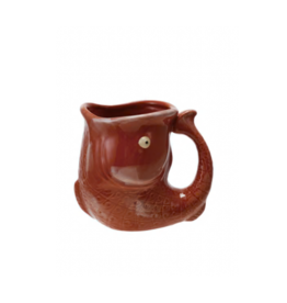 Creative Co-Op Stoneware Fish Shaped Mug