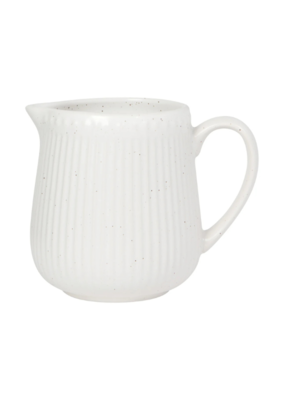 Danica White Specked Creamer