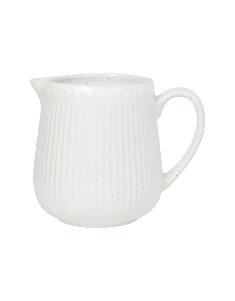 Danica White Specked Creamer