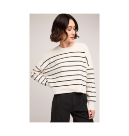 Gentle Fawn Echo Sweater in Black Stripe by Gentle Fawn