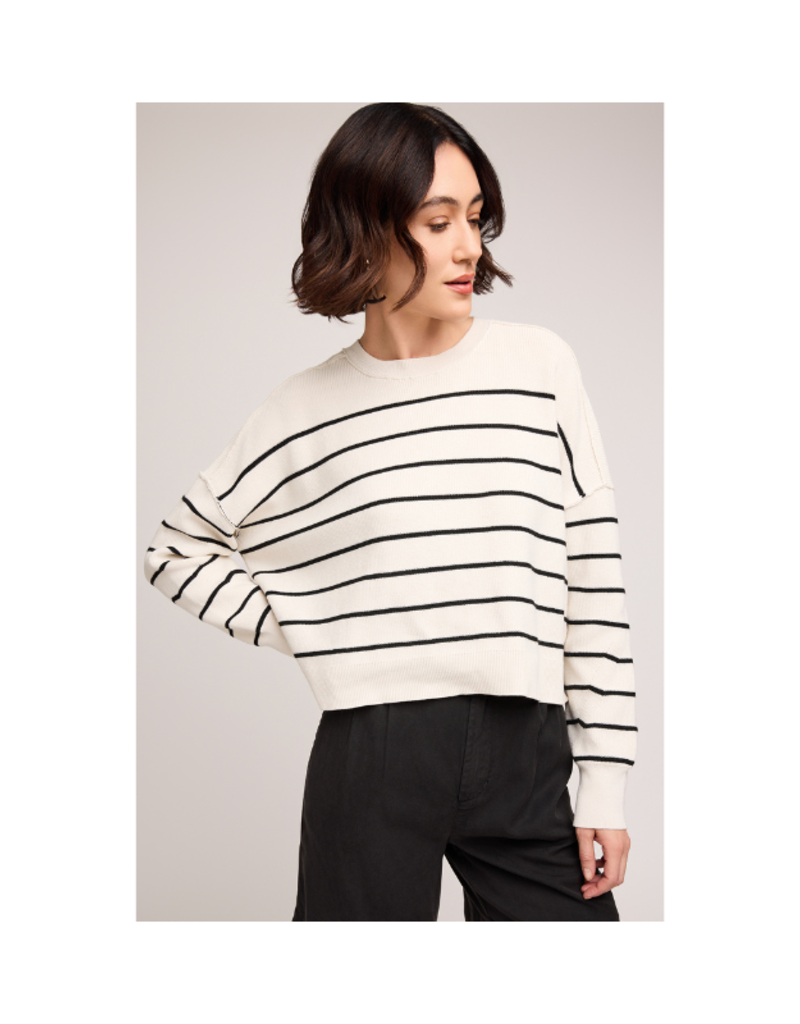 Gentle Fawn Echo Sweater in Black Stripe by Gentle Fawn