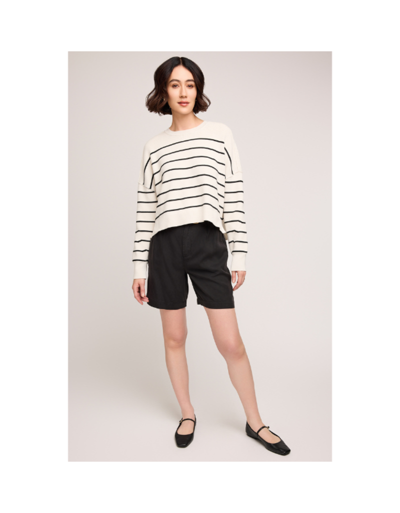 Gentle Fawn Echo Sweater in Black Stripe by Gentle Fawn