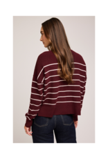 Gentle Fawn Echo Sweater in Merlot Stripe by Gentle Fawn