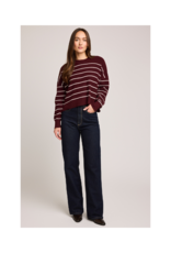 Gentle Fawn Echo Sweater in Merlot Stripe by Gentle Fawn