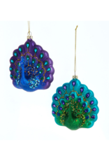 Glass Peacock Ornament Assorted