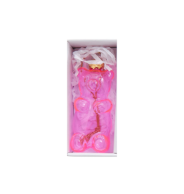 Glass Gummy Bear Ornament Pink