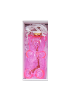 Glass Gummy Bear Ornament Pink