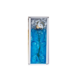 Glass Gummy Bear Ornament Blue