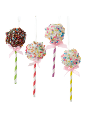 Popcorn Lollipop Ornament