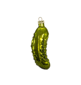 Hand Blown Glass Pickle Ornament