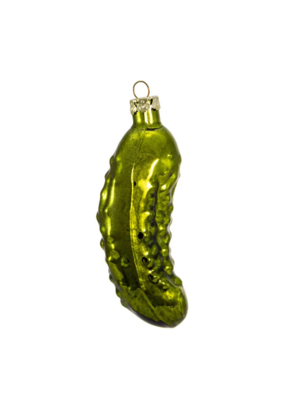 Hand Blown Glass Pickle Ornament