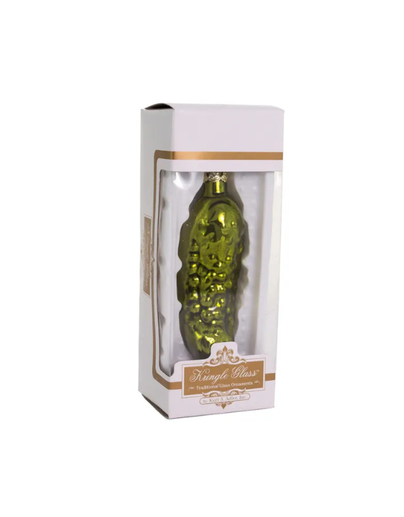 Hand Blown Glass Pickle Ornament
