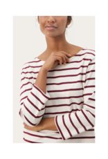Part Two Nela Longsleeve in Tawny Port Stripe by Part Two