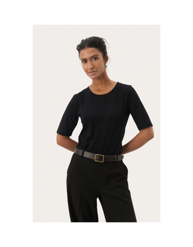 Part Two Nemi Tee in Black by Part Two