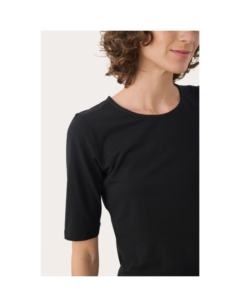 Part Two Nemi Tee in Black by Part Two