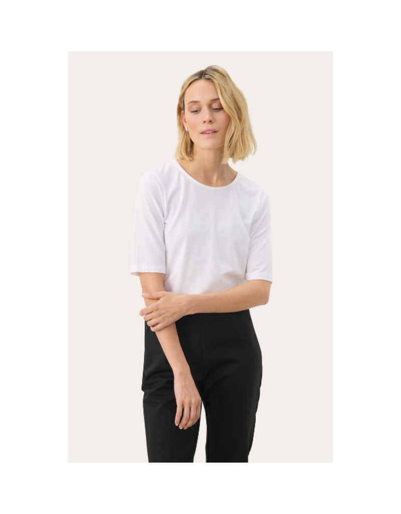Part Two Nemi Tee in Bright White by Part Two