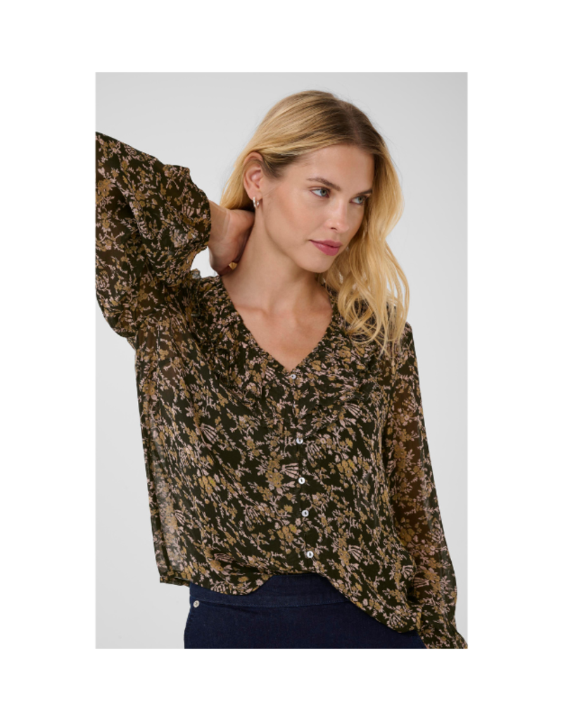 Part Two Sanaz Blouse in Black Flower by Part Two