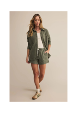 Z Supply All Day Knit Denim Jacket in Hunter Green by Z Supply