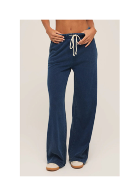 Z Supply Hunter Knit Denim Pant in Indigo by Z Supply