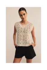 Z Supply Baroque Sweater in Crystal by Z Supply