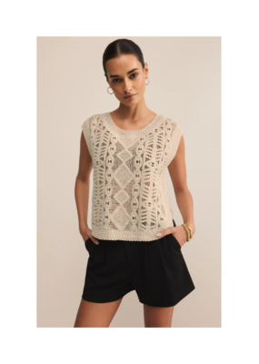 Z Supply Baroque Sweater in Crystal by Z Supply