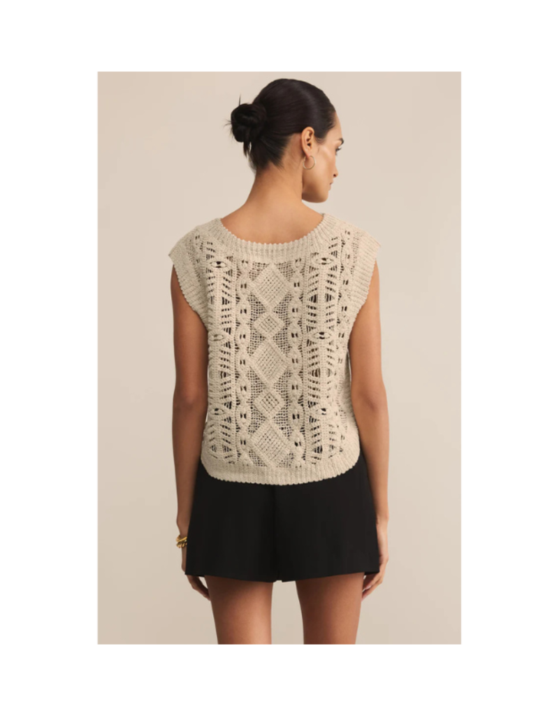 Z Supply Baroque Sweater in Crystal by Z Supply