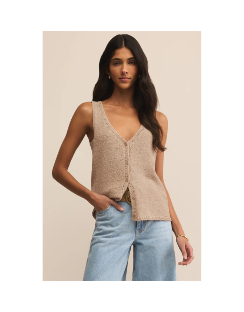 Z Supply Mage Sweater Vest in Natural by Z Supply