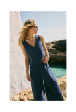 Z Supply Solace Jersey Denim Top in Indigo by Z Supply