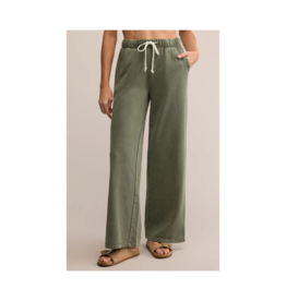 Z Supply Hunter Knit Denim Pant in Hunter Green by Z Supply