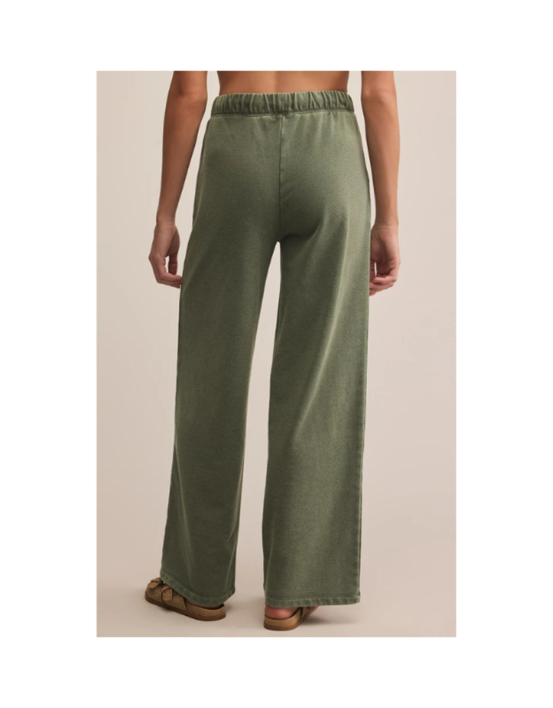 Z Supply Hunter Knit Denim Pant in Hunter Green by Z Supply