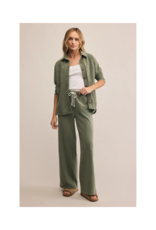 Z Supply Hunter Knit Denim Pant in Hunter Green by Z Supply