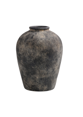 Bacon Basketware Ltd Large Black Terracotta Vase