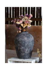 Bacon Basketware Ltd Large Black Terracotta Vase