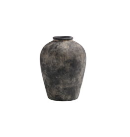 Bacon Basketware Ltd Medium Black Terracotta Vase