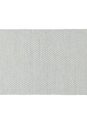 Dash & Albert Dash Handwoven Wool Honeycomb French Blue/Ivory Rug 2'6"x8'