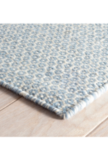 Dash & Albert Dash Handwoven Wool Honeycomb French Blue/Ivory Rug 2'6"x8'
